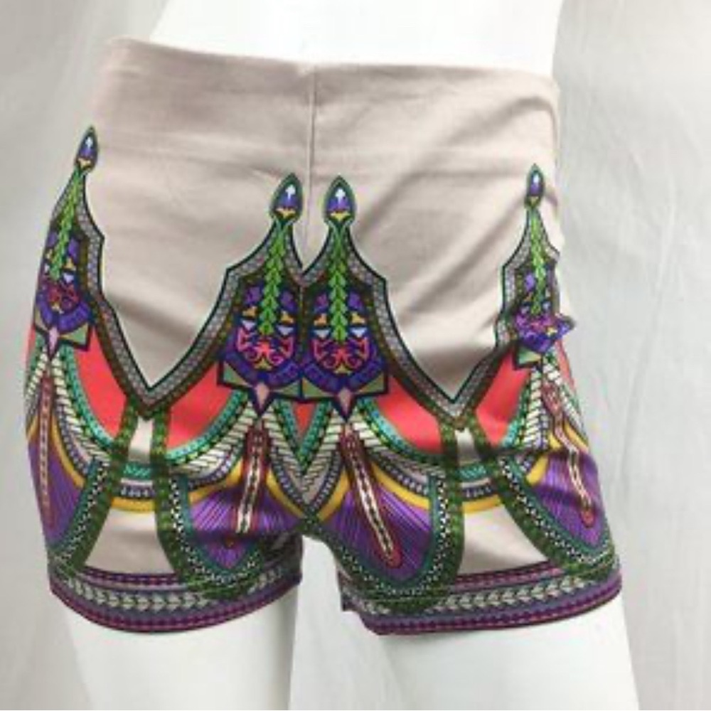 Flying Tomato Womens Geometric Patterned Shorts